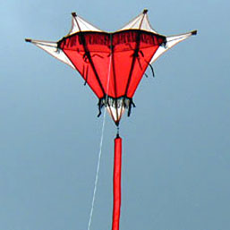 basque in red with fringing