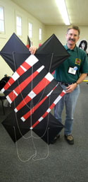 finished kite with maker